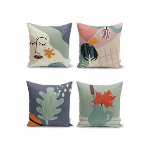 Poszewki na poduszki zestaw 4 szt. 43x43 cm – Mila Home obraz