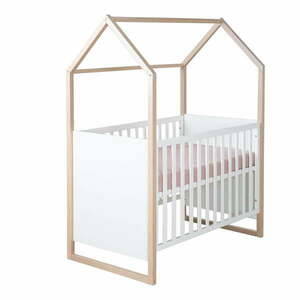 Białe łóżeczko 60x120 cm Cabane – Roba obraz