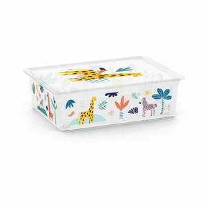 Biały plastikowy pojemnik dziecięcy 55x39x16 cm C Box Style – KIS obraz