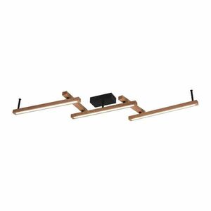 Czarno-naturalna lampa sufitowa LED ze zdalnym sterowaniem 10x180 cm Bellari – Trio obraz