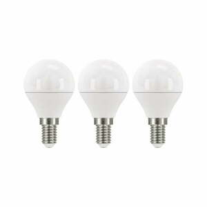 Zestaw 3 żarówek LED EMOS Classic Mini Globe Neutral White, 5W E14 obraz