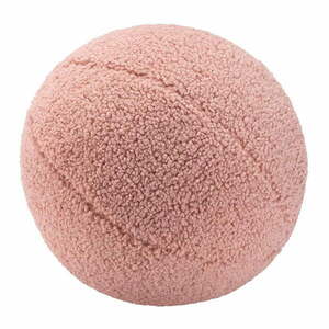 Różowa poduszka na sofę dziecięcą z materiału bouclé Ball – Wigiwama obraz