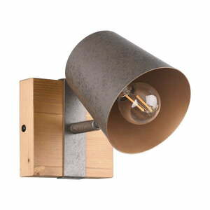 Ciemnoszaro-naturalna lampa punktowa Bell – Trio obraz