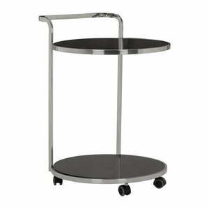 Barek na kółkach ze szklanym blatem ø 50 cm Ackley – Premier Housewares obraz
