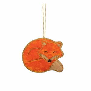 Tekstylna ozdoba świąteczna wykonana ręcznie 7 cm Sleeping Fox – Sass & Belle obraz