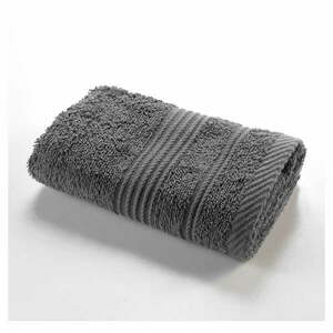 Ciemnoszary bawełniany ręcznik frotte 30x50 cm Tendresse – douceur d'intérieur obraz