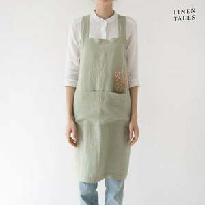 Lniany fartuch Crossback – Linen Tales obraz