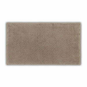 Brązowy bawełniany ręcznik kąpielowy 142x76 cm Chevron – Foutastic obraz