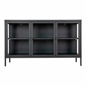 Czarna metalowa witryna 140x85 cm Brisbane – House Nordic obraz