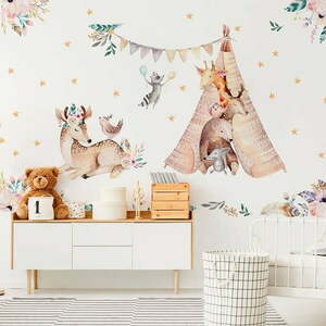 Dziecięce naklejki ścienne Ambiance Rabbits Woodland obraz