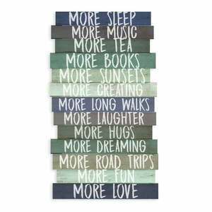 Tabliczka 30x50 cm I Want More – Really Nice Things obraz