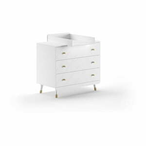 Biała komoda dziecięca z przewijakiem 100x100x74 cm Billy – Vipack obraz