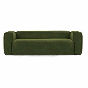Zielona sztruksowa sofa 240 cm Blok – Kave Home obraz