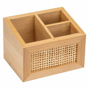 Bambusowy organizer łazienkowy Wenko Allegre, 12x9 cm obraz