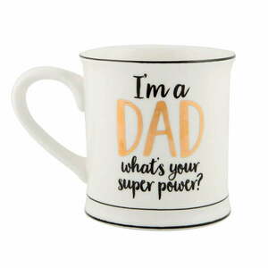Porcelanowy kubek Sass & Belle Super Dad, 400 ml obraz