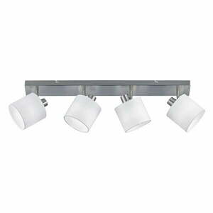 Biała lampa sufitowa na 4 żarówki Trio Spot Tommy, szer. 70 cm obraz