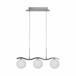 Lampa wisząca w kolorze srebra ze szklanym kloszem 12x53 cm Ramon – Candellux Lighting obraz