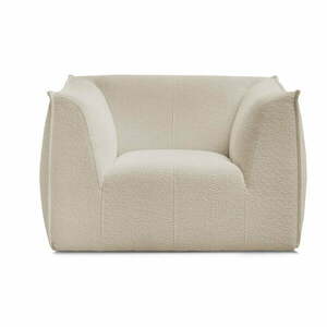 Beżowy fotel z materiału bouclé Giorgia – Bobochic Paris obraz