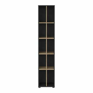 Antracytowo-naturalny regał w dekorze dębu 41x205 cm Sign – Tvilum obraz