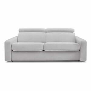 Jasnoszara rozkładana sofa 215 cm Monaco – Bobochic Paris obraz