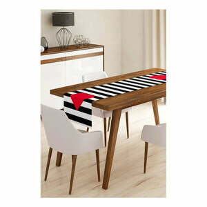 Bieżnik 45x140 cm Black Stripes – Minimalist Cushion Covers obraz