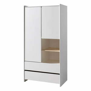Biała szafa dziecięca Vipack Kiddy, 90 x 180 cm obraz