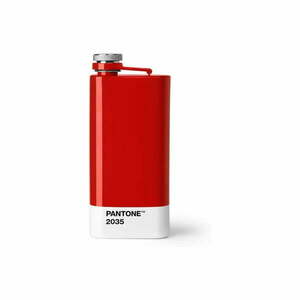 Czerwona piersiówka ze stali nierdzewnej 150 ml Red 2035 – Pantone obraz