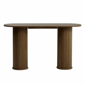 Brązowa konsola 40x130 cm Nola – Unique Furniture obraz