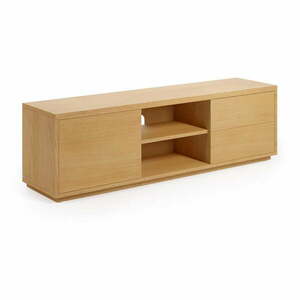 Szafka pod TV w dekorze dębu w naturalnym kolorze 150x44 cm Abilen − Kave Home obraz