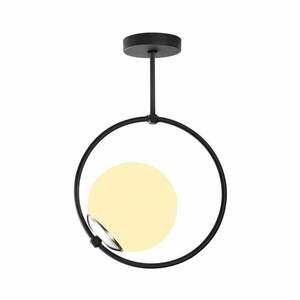 Czarna metalowa lampa wisząca Opviq lights Erasto obraz