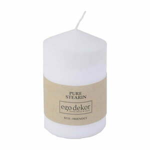 Biała świeczka Eco candles by Ego dekor Top, 25 h obraz