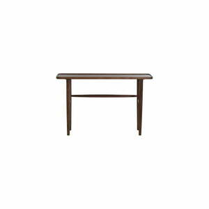 Brązowa konsola z litego drewna akacjowego 30x120 cm Qiano – Light & Living obraz