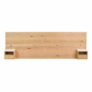 Zagłówek z litego drewna dębowego w naturalnym kolorze 240x79 cm Whitmore – Rowico obraz