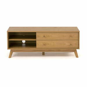 Szafka pod TV w dekorze dębu 130x50 cm Kensal – Woodman obraz