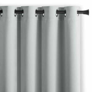 Jasnoszara zasłona zaciemniająca 140x270 cm Eyelets – Restilo obraz