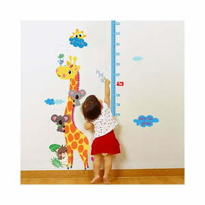 Naklejka dziecięca do mierzenia wzrostu na drzwi/na ścianę 60x120 cm Giraffe & Koalas – Ambiance obraz