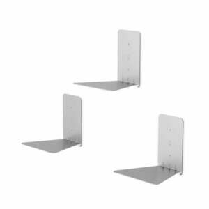 Srebrne metalowe półki zestaw 3 szt. 14 cm Conceal – Umbra obraz