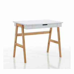 Biurko z białym blatem 55x90 cm Karro – Tomasucci obraz