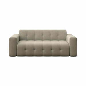 Jasnobrązowa aksamitna sofa 223 cm Tuil – Rodier obraz