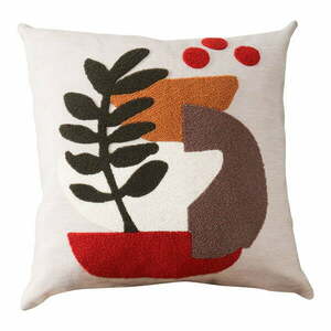 Lniana poduszka dekoracyjna 43x43 cm Begonya – Mioli Decor obraz