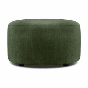 Zielony aksamitny puf Mazzini Sofas Debbie, ø 68 cm obraz