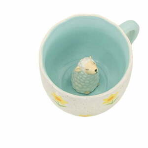 Niebiesko-kremowy porcelanowy kubek 350 ml Surprise Sheep – Sass & Belle obraz