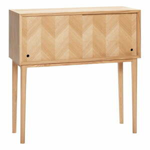Komoda z drewna dębowego Hübsch Herringbone, wys. 90 cm obraz