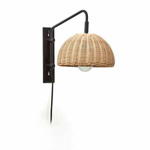 Czarno-naturalny kinkiet ø 23 cm Damila – Kave Home obraz