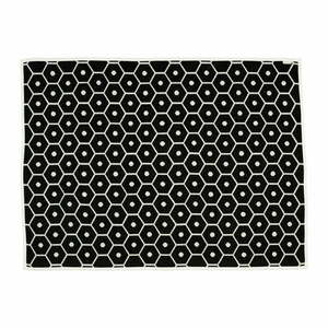Czarny koc z mieszanki wełny 140x180 cm Honey Black – Pappelina obraz