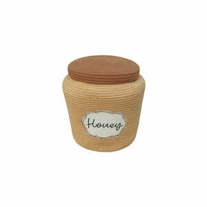 Jasnobrązowy tekstylny dziecięcy kosz na zabawki ø 28x27 cm Honey Pot – Lorena Canals obraz
