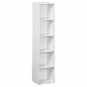 Biały regał 30x24x132 cm Cube – Casa Selección obraz