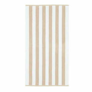 Biały/beżowy bawełniany ręcznik 50x85 cm Stripe Jacquard – Bianca obraz