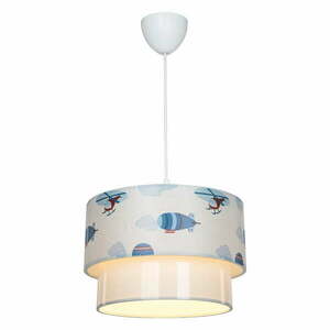 Biało-niebieska lampa dziecięca – Squid Lighting obraz
