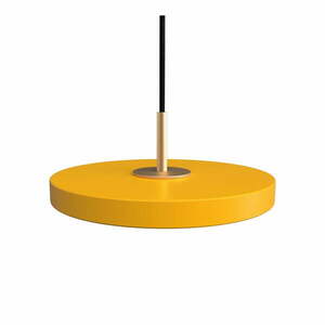 Żółta lampa wisząca LED z metalowym kloszem ø 15 cm Asteria Micro – UMAGE obraz